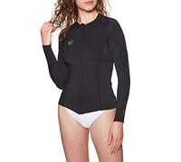 ONeill O'Neill Womens Reactor II 1.5mm Front Zip Neoprene Wetsuit Coat Jacket Black - Easy Stretch Breathable Womens Size - US 4