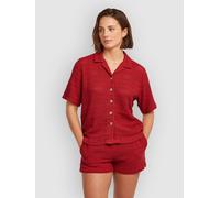 O´neill O´riginals Crochet Short Sleeve Shirt Red S Woman