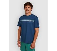O´neill O´riginals Front Stripe Short Sleeve T-shirt Blue M Man