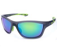 O'Neill Polarized Sunglasses 9056 2.0 Grey Lime w/ Green Mirror AR Lenses 108P