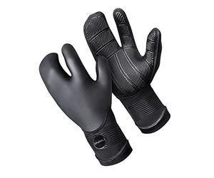 O'NEILL Psycho 5MM Double Lined Neoprene Wetsuit Lobster Gloves Black - Adults Unisex - 100% Sealed - Tacky grip - -