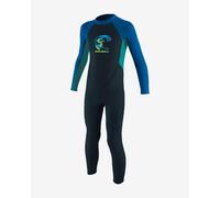 O'Neill Wetsuits Kid's Toddler Reactor II Back Zip Full Wetsuit, Slate/Light Aqua/Ocean, Size 1