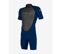 O'Neill Reactor 2 2mm Back Zip Short Sleeve Neoprene Wetsuit Blue Grey - M