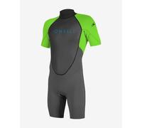 O´neill Wetsuits Reactor-2 2 Mm Youth Short Sleeve Back Zip Shorty Green,Grey 6 Years Boy