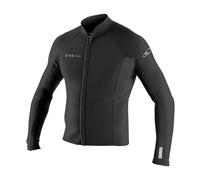 ONeill Reactor Ii 2MM Neoprene Wetsuit Front Zip Coat Jacket Coat Black - UV Sun Protection and SPF Properties - Size - S