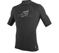 O'Neill Skins Short Sleeve Turtle Neck Rash Vest Top Black - UV Sun Protection and SPF Properties