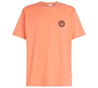 O´neill Slub Back Print Short Sleeve T-shirt Orange 2XL Man