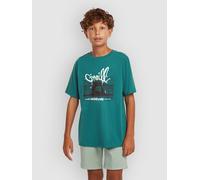 O´neill Slub Graphic Short Sleeve T-shirt Green 7-8 Years Boy