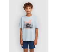 O´neill Slub Graphic Short Sleeve T-shirt Blue 9-10 Years Boy