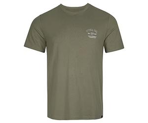 O'NEILL Tees Men's Shortsleeve State Chest Artwork T-Shirt T-Shirt, 16011 Deep Lichen Green, Regular (2-Pack)