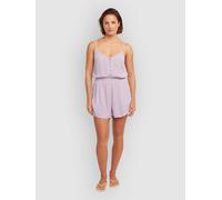 O'Neill Thin Strap Buttoned Romper Overall pale lavender XL