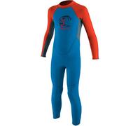 O'NEILL Toddler Kids Youth Kids Junior Reactor 2MM Back Zip Wetsuit Blue Neon Red - 100% FluidFlex - YKK Back Zip System