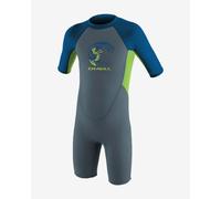 O´neill Wetsuits Reactor Spring 2 Mm Junior Short Sleeve Back Zip Shorty Blue,Black 3 Years Kids