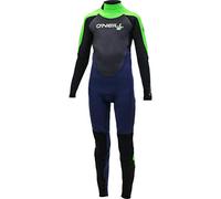ONEILL WETSUITS Boys' Epic 5/4mm Back Zip Full Wetsuit, Navy/Black/Dayglo, 4