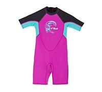 O'Neill Wetsuits Children's Toddler Reactor 2mm Spring Wetsuit, Berry/Light Aqu, 1 UK