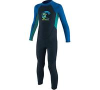 O'Neill Wetsuits Kid's Toddler Reactor II Back Zip Full Wetsuit, Slate/Light Aqua/Ocean, Size 3