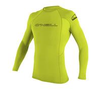 O'Neill Wetsuits Men's Basic Skins Long Sleeve Rash Guard - Lime, XL