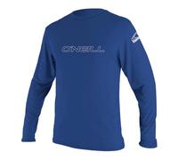 O'Neill Wetsuits Men's Basic Skins Long Sleeve Rash Vest, Pacific, S