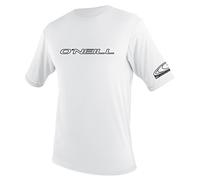 O'Neill Wetsuits Men's Men's Basic Skins Short Sleeve Sun Shirt Rash Vest, White, 3XL UK