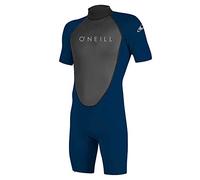 O'Neill Wetsuits Men's Reactor-2 2mm Back Zip Spring Wetsuit, Black/Abyss, M UK