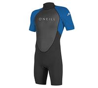 O'Neill Wetsuits Men's Reactor-2 2mm Back Zip Spring Wetsuit, Black/Ocean, M UK