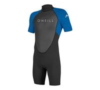 O'Neill Wetsuits Men's Reactor-2 2mm Back Zip Spring Wetsuit, Black/Ocean, XL