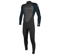O'Neill Wetsuits Men's Reactor-2 3/2mm Back Zip Full Wetsuit, Black/Abyss, 4XL