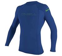 O'Neill Wetsuits Unisex Kids Youth Basic Skins Long Sleeve Rash Guard Shirt, Pacific, 16 UK