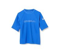 O'Neill Wetsuits Unisex Youth Youth Basic Skins Short Sleeve Rash Guard Shirt, Pacific, 10 UK