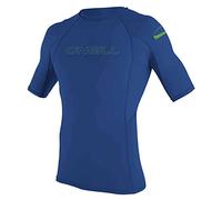 O'NEILL Wetsuits Unisex Youth Youth Basic Skins Short Sleeve Rash Guard Shirt, Pacific, 4 UK