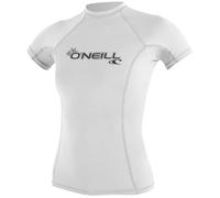 O'Neill Wetsuits Wms Basic Skins S/S Rash Guard - WHITE, 2XL