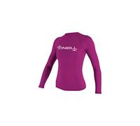 O'Neill Wetsuits ,Women's Basic Skins Long Sleeve Rash Guard - Fox Pink, M