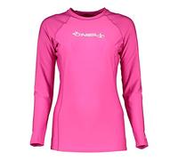 O'Neill Wetsuits ,Women's Basic Skins Long Sleeve Rash Guard - Fox Pink, XS