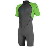 O'Neill Wetsuits Youth Reactor II 2mm Back Zip Spring Wetsuit - Graphite Dayglow - 12