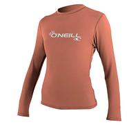 O'Neill Wms Basic Skins L/S Sun Shirt - LIGHT GRAPEFRUIT, XS