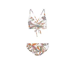 O'Neill Women's BAAY - MAOI Bikini Set Bikini, 31022 White Tropical Flower, Regular