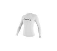 O'NEILL Womens Basic Skins Long Sleeve Rash Guard - White - UV Sun Protection and SPF Properties