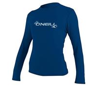 O'Neill Women's Basic Skins Long Sleeve Rash Vest - Deep Sea, X-Large