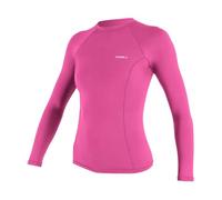 O'NEILL Womens Basic Skins Long Sleeve Rash Vest - Fox Pink - S
