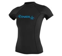 O'Neill Wetsuits Women's Wms Basic Skins Short Sleeve Rash Guard O Neill Women's UV Sun Protection Set Black X Small, Black, XS