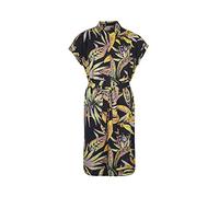O'NEILL Women's Cali Beach Shirt Dress Casual, 39033 Black Tropical Flower, XS/S