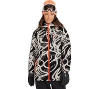 O'NEILL Womens FWC'Play Park Ski Jacket - White Snowtracks - XL