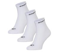 O'NEILL | Womens Ladies White 3 PACK Quarter Sneaker Trainer Socks | Size UK 3-5