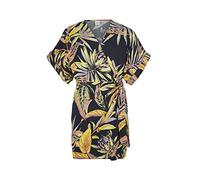 O'NEILL Women's Oliana Wrap Dress Casual, 39033 Black Tropical Flower, M/L