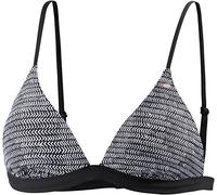 O'Neill Women's Print Molded Triangle Bikini Top - Black Aop/White, Size: 42 C