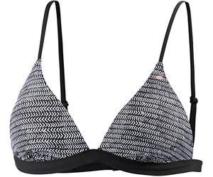 O'Neill Women's Print Molded Triangle Bikini Top - Black Aop/White, Size: 42 C