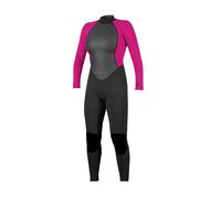 O'Neill Wetsuits Women's Reactor Ii 3/2mm Back Zip Full Wetsuit, Black/Berry, 10 UK
