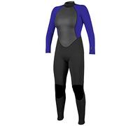 O'Neill Womens Reactor II 3/2mm Back Zip Wetsuit - Black Cobalt - 12