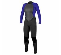 O'Neill Womens Reactor II 3/2mm Back Zip Wetsuit - Black Cobalt - 4