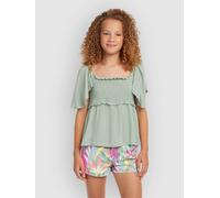 O´neill Woven Short Sleeve T-shirt Green 13-14 Years Girl